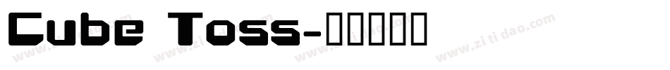 Cube Toss字体转换